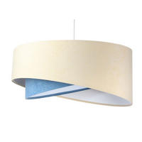 HÄNGELEUCHTE Blau 50/23 cm - Weiß, Kunststoff (50/1.3/23cm) - ONZENO