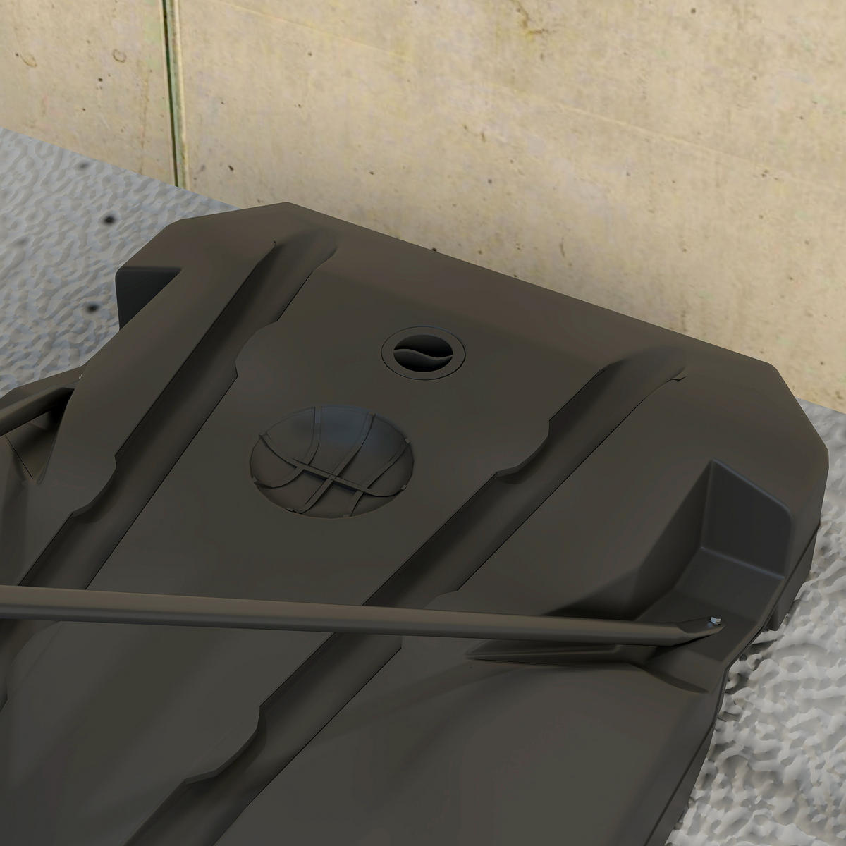 KINDER BASKETBALLKORB, Rot, Kunststoff, Stahl - Rot, Kunststoff (2/83cm) - AIYAPLAY