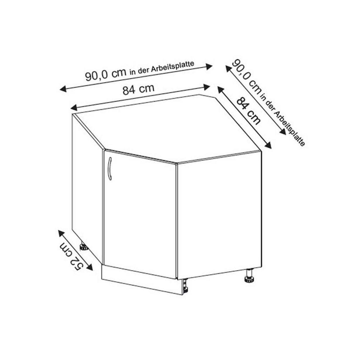 WINKELKÜCHE Elbing weiß matt 350 / 270 / 207cm mit Teilauszug (Blum Metabox) - Weiß, Holzwerkstoff/Metall (350/207/270cm) - Feldmann-Wohnen