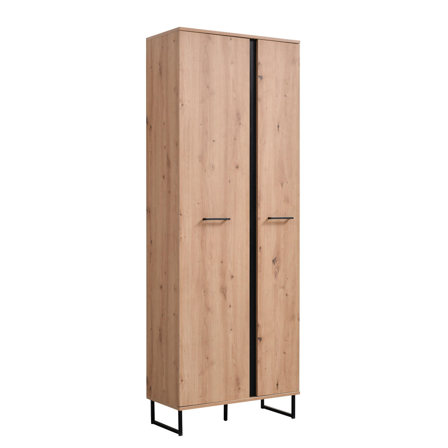 GARDEROBE 5-teilig in 70,5/1094,5/35 cm - Braun, Holz (240/195/35cm) - Homestyle4u