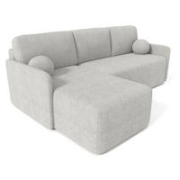ECKSOFA Grau BLUMEN Boucle Universal - Grau, Textil (212/142cm) - Sepro Meble