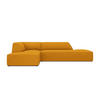 ECKSOFA links Ruby aus Cord gelb 4 Sitzplätze - Gelb, Textil (180/273cm) - Micadoni