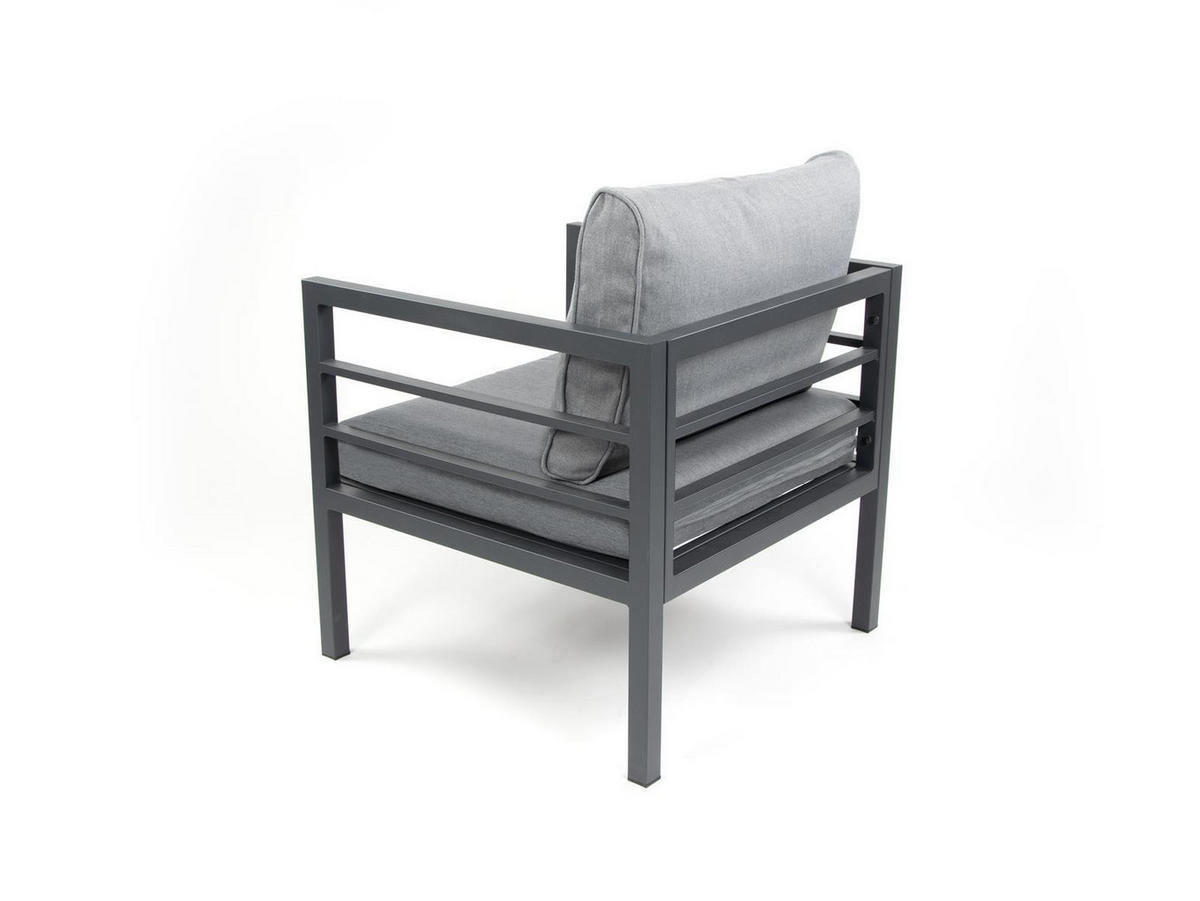 GARTENSESSEL San Menaio Grau Aluminium - Grau, Kunststoff (67/87cm) - Green Spirit