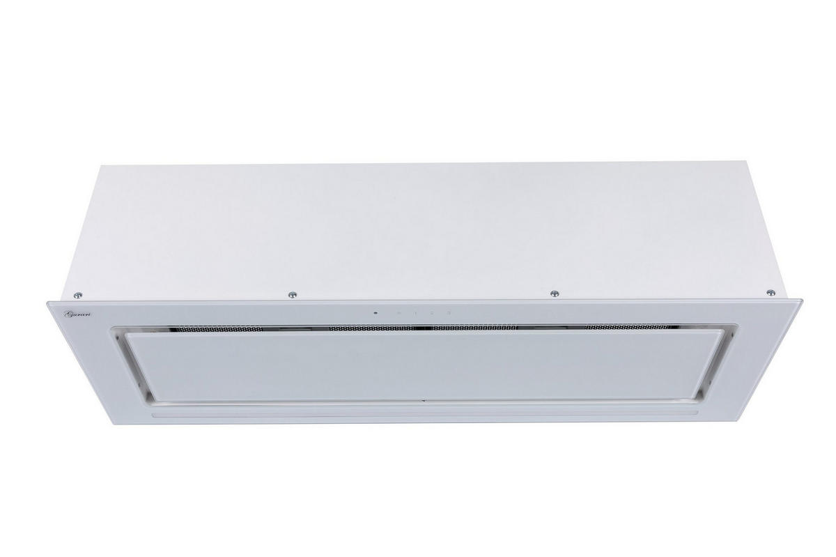 DUNSTABZUGSHAUBE GCH E 217 WH 90 Prime + Umluftset, 90 cm Weiß Glas - Weiß, Glas/Metall (90/29.5/23.5cm) - Gurari