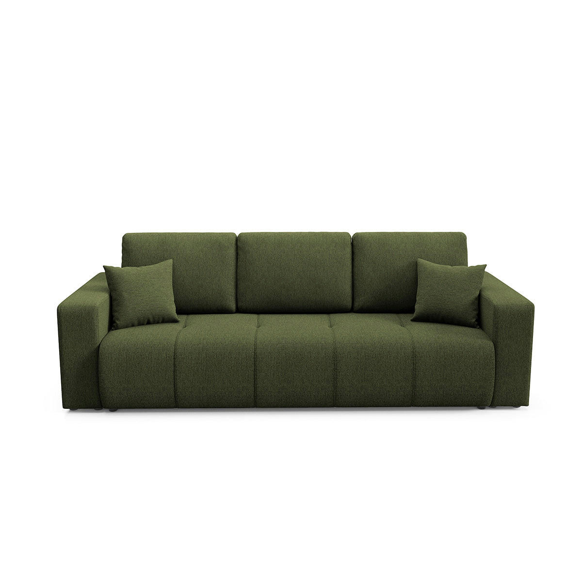 SOFA Vasco 3 Sitzplätze Grün - Grün, Holz (244/86/92cm) - Petits-meubles