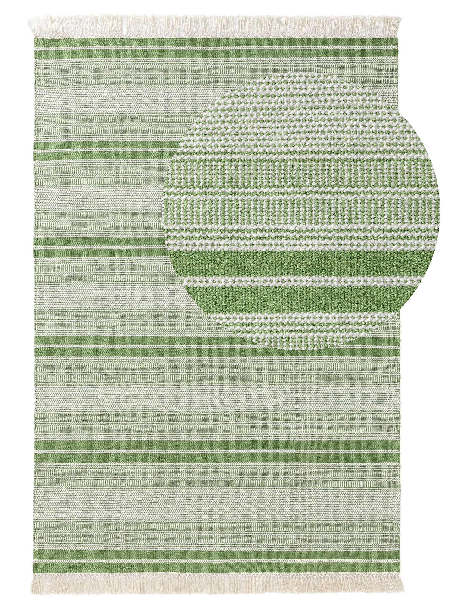 OUTDOOR-TEPPICH Siena handgewebt 160/230 cm - Grün, Kunststoff (160/230cm) - benuta Nest