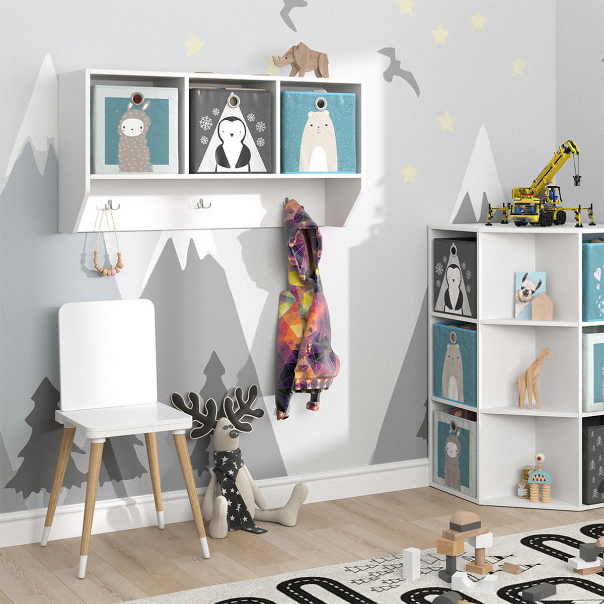 POLICE NA DĚTSKÝ POKOJ Luigi Bílá - bílá, kompozitní dřevo (107.2/56/31cm) - Vicco