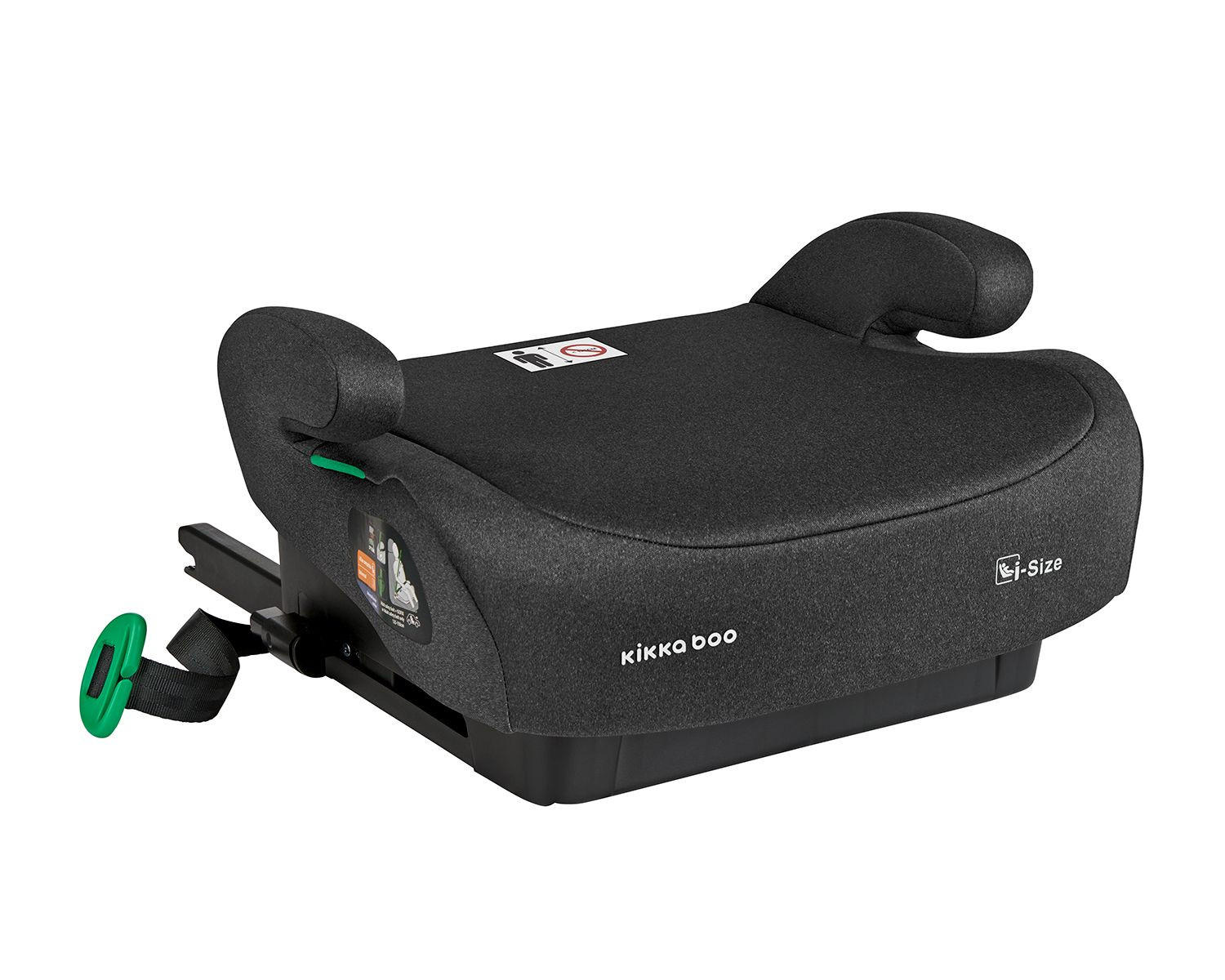 SITZERHÖHUNG i-Tip schwarz i-Size (125-150cm) ISOFIX, Armlehne - Schwarz, Kunststoff (42/21/35cm) - Kikka boo