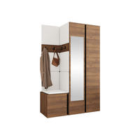 MOBILIER PENTRU HOL Orion XXVI - alb/culoare lemn de nuc, material plastic/compozit lemnos (116/186/46cm) - MIRJAN24