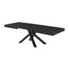 ESSTISCH ausziehbar - 6 bis 10 Personen - MDF & Metall - Schwarz - CATONAV - Schwarz, Holz (240/90/75cm) - Vente-Unique