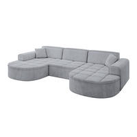WOHNLANDSCHAFT TARO-U1 - 303x171x79,5 cm Grau - Grau, Holzwerkstoff/Textil (303/79.5/171cm) - ALTDECOR