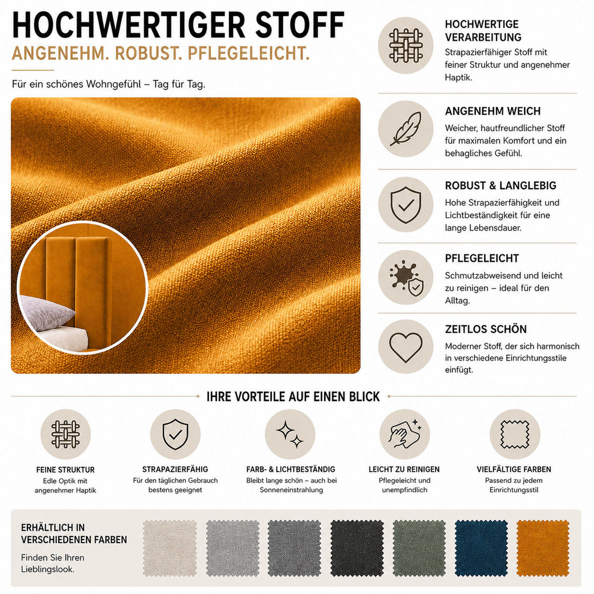 MARPUR Polsterbett NERO 180x200 cm mit Bettkasten und Lattenrost, Gelb - Chromfarben/Gelb, Holz/Holzwerkstoff (180/200cm) - Marpur