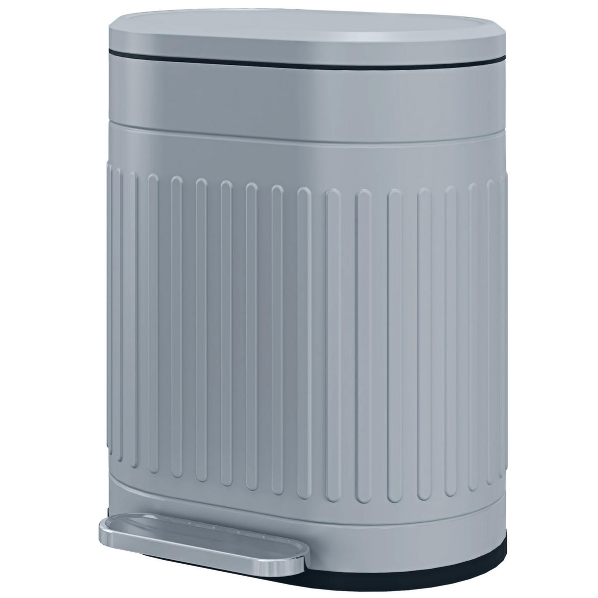 MÜLLEIMER DE-08930 20 L Treteimer mit Soft-Close Grau - Grau, Metall (31.2/45/36.5cm) - ComfortXL