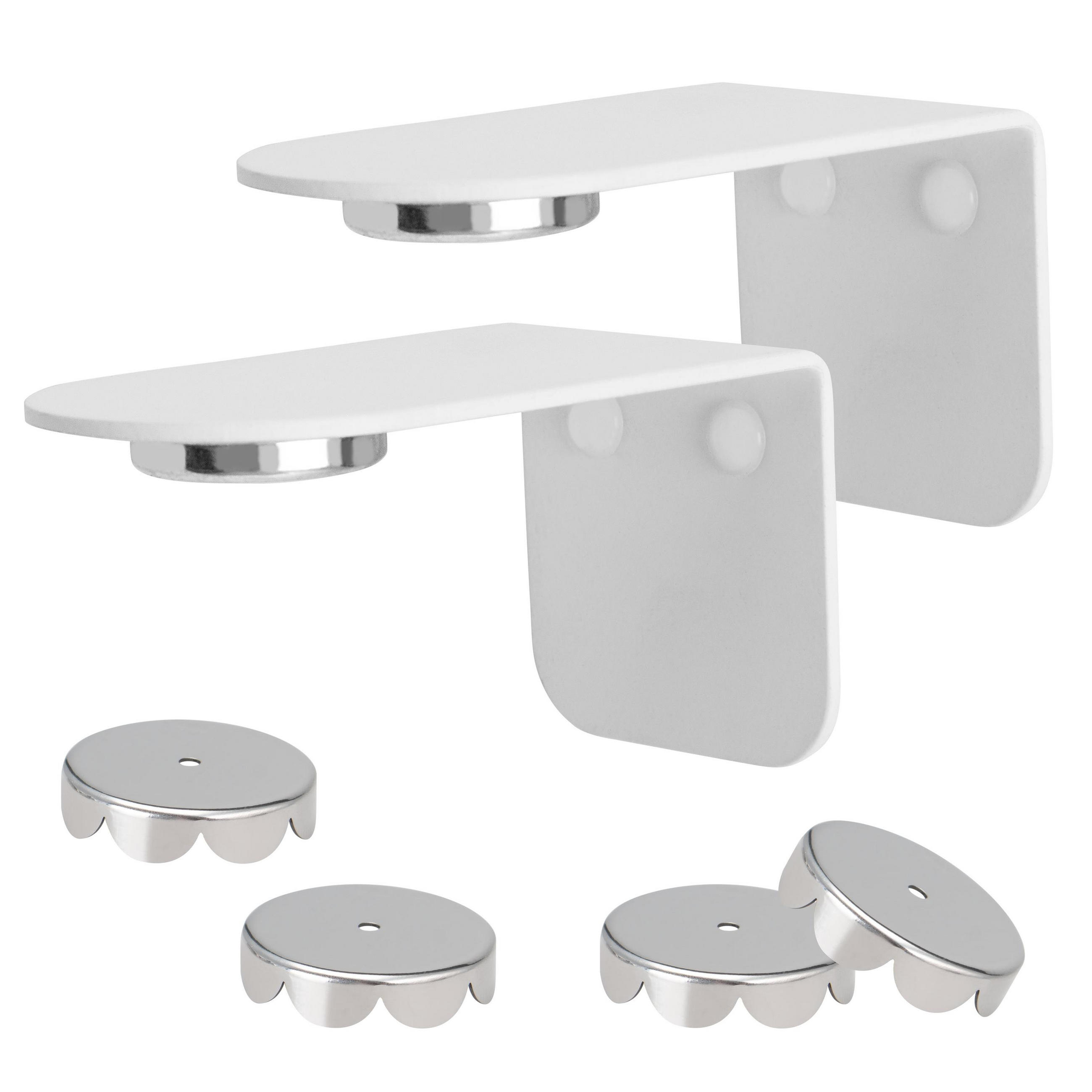 MAGNET-SEIFENHALTER PUREZZA 2er-Set weiß - Weiß, Metall (4.5/4.5/8cm) - bremermann