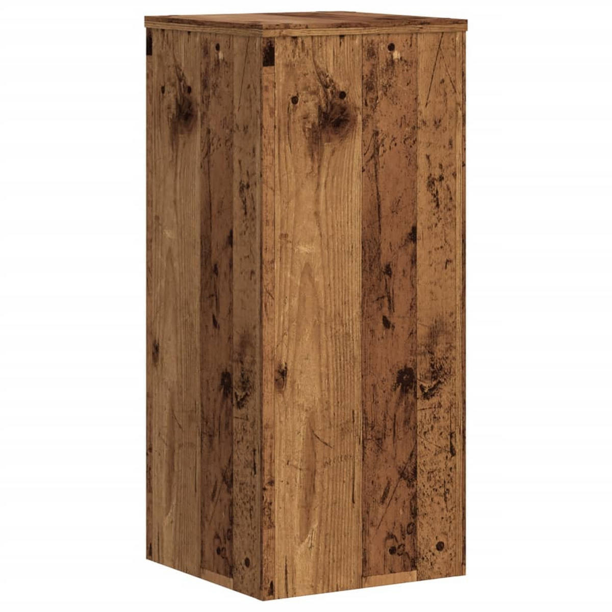 PFLANZENSTÄNDER 2Er Set Altholz-Optik 30/30/70 Cm Holzwerkstoff - Braun, Holzwerkstoff (30/70/30cm) - vidaXL