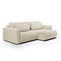 ECKSOFA Evy 3 Sitzplätze Beige - Beige, Holz (240/149cm) - Petits-meubles