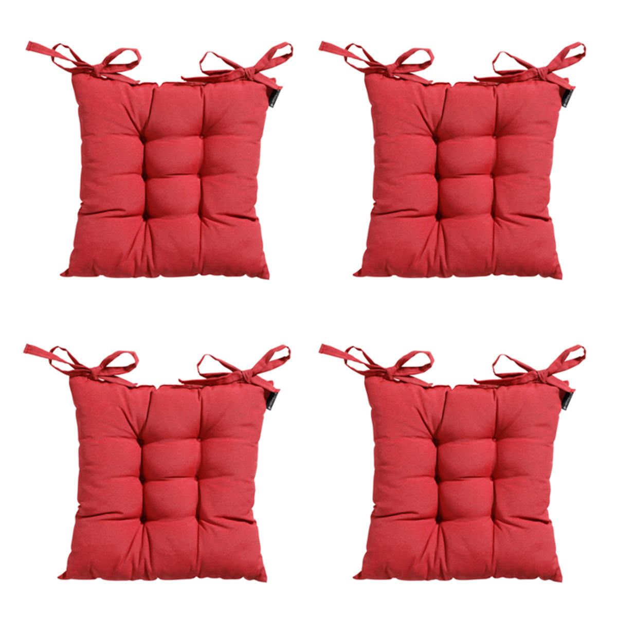 SITZKISSEN Panama 46/46 cm 4er-Set - Rot, Textil (46/6/46cm) - Madison