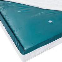 WASSERBETTMATRATZE Leicht beruhigt 180/200/20 cm Mono - Blau, Textil (180/200cm) - Beliani