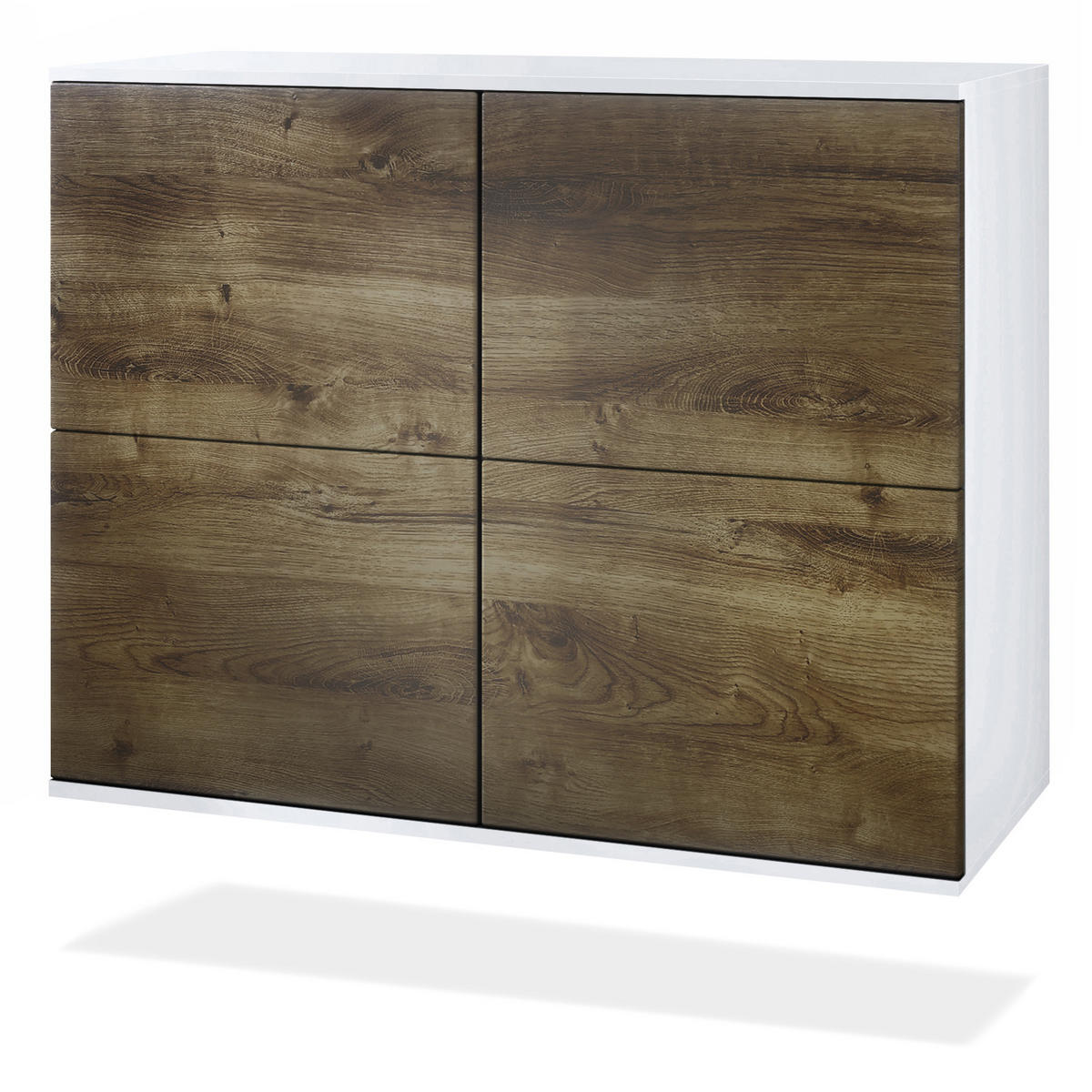 KOMMODE Rova Eiche Ribbeck - Alteiche, Holzwerkstoff (92.5/73.5/35cm) - Vladon