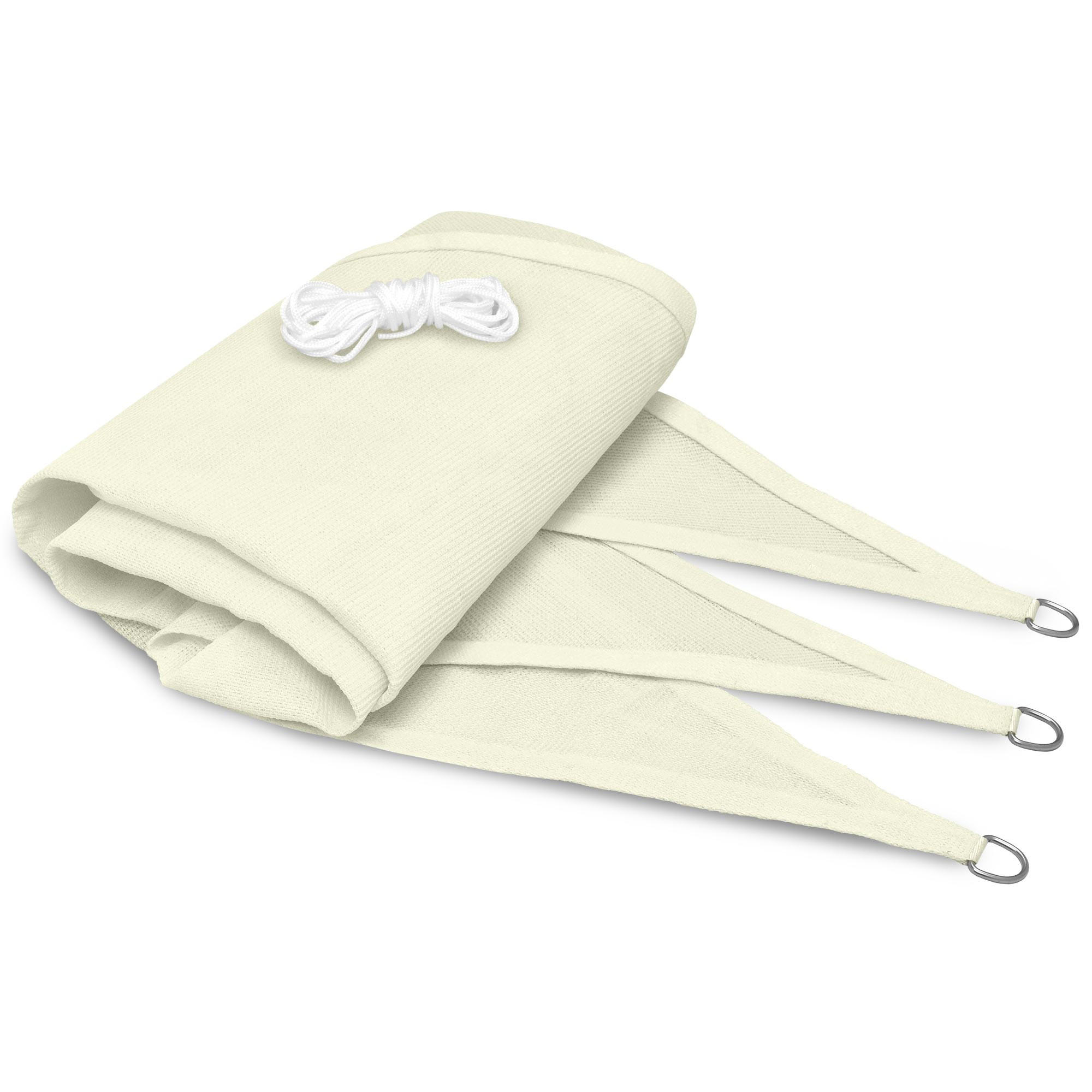 SONNENSEGEL SolVision HS9 200/200/200 cm dreieckig Creme HDPE - Creme, Kunststoff (200/200cm)