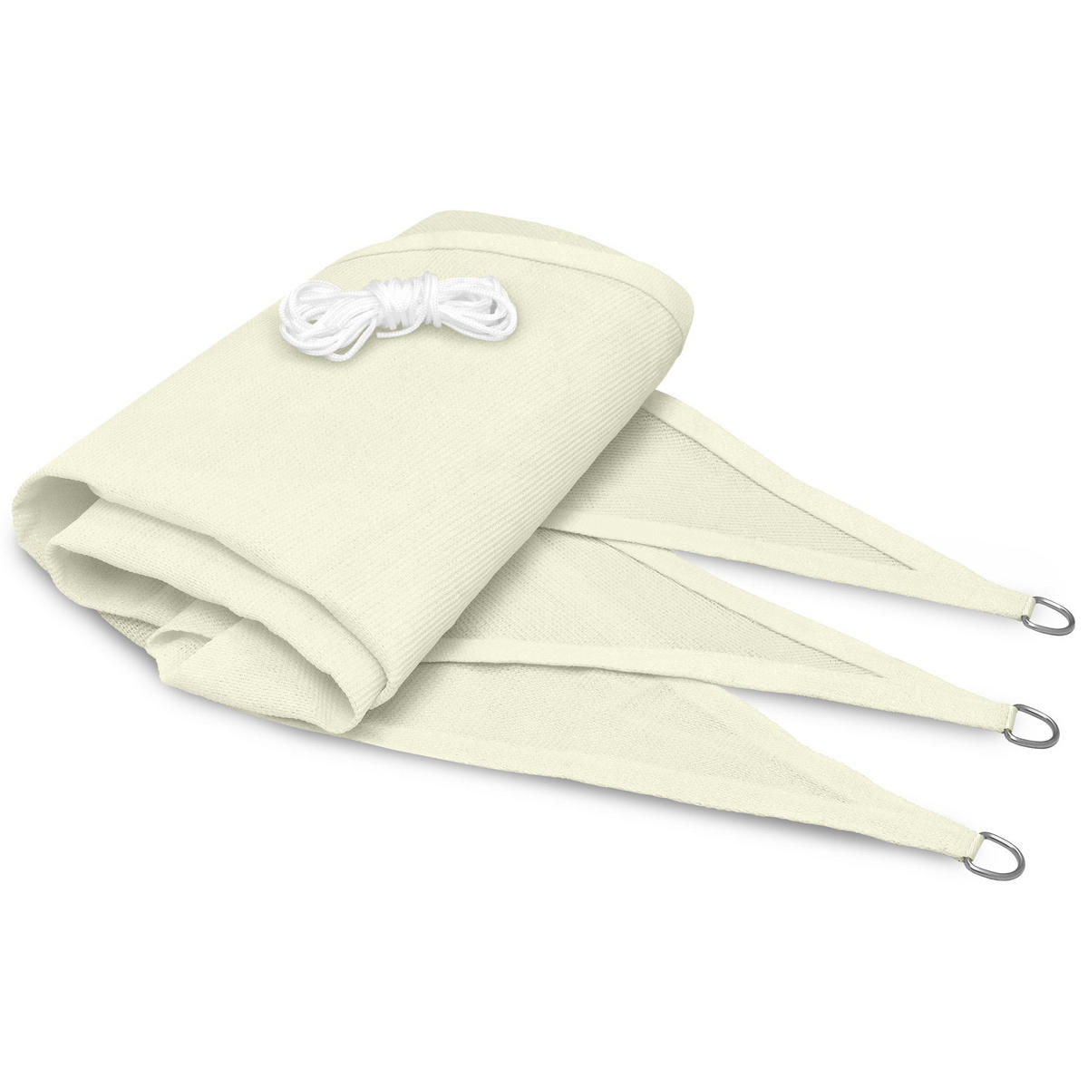 SONNENSEGEL SolVision HS9 360/360/360 cm dreieckig Creme HDPE - Creme, Kunststoff (360/360cm) - Sol Royal