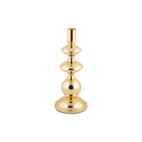 KERZENLEUCHTER Dazzle Large Gold 10/10/21 cm - Goldfarben, Metall (10/21/10cm) - Present Time