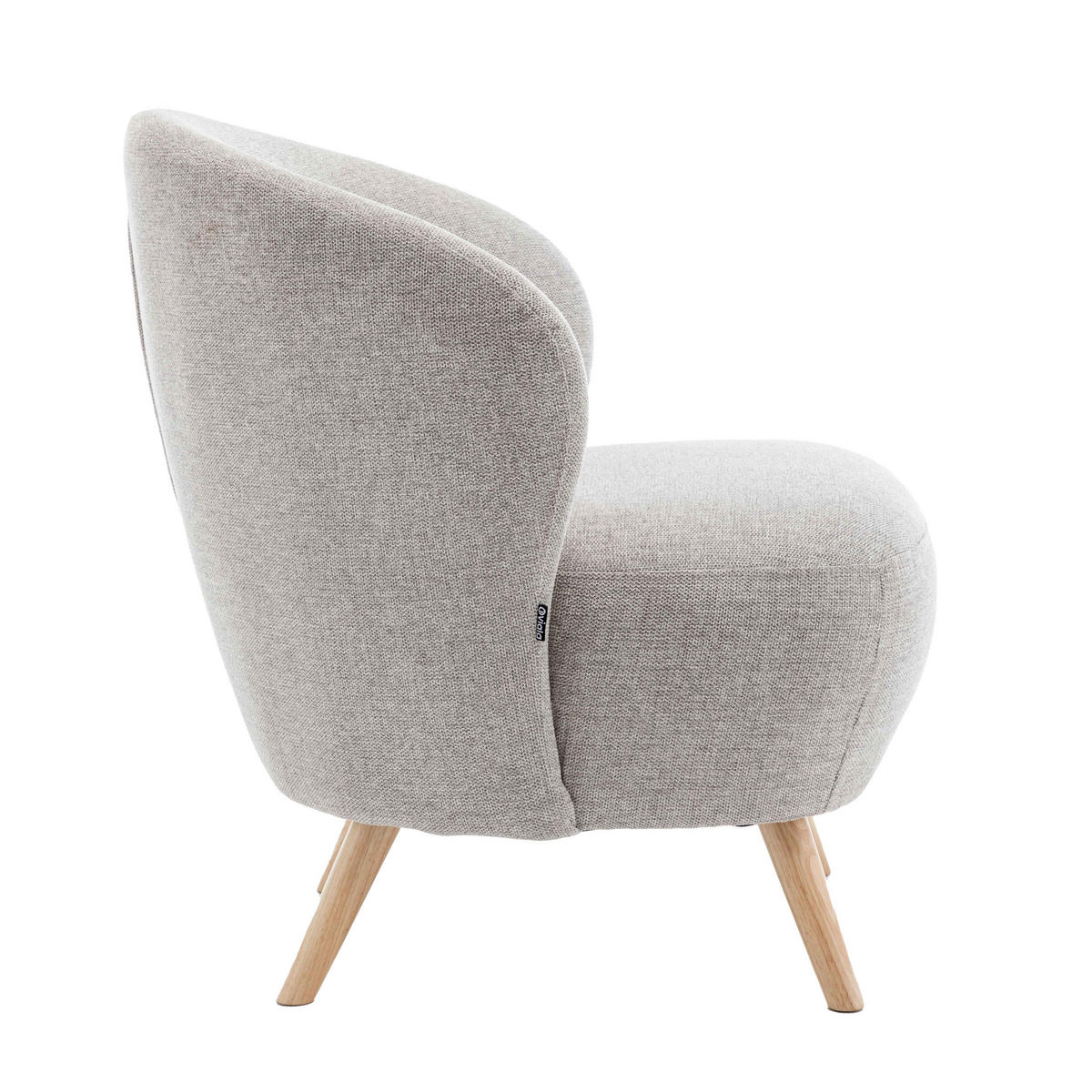 RELAXSESSEL, Beige - Beige, Textil (73/79/74cm) - Oviala