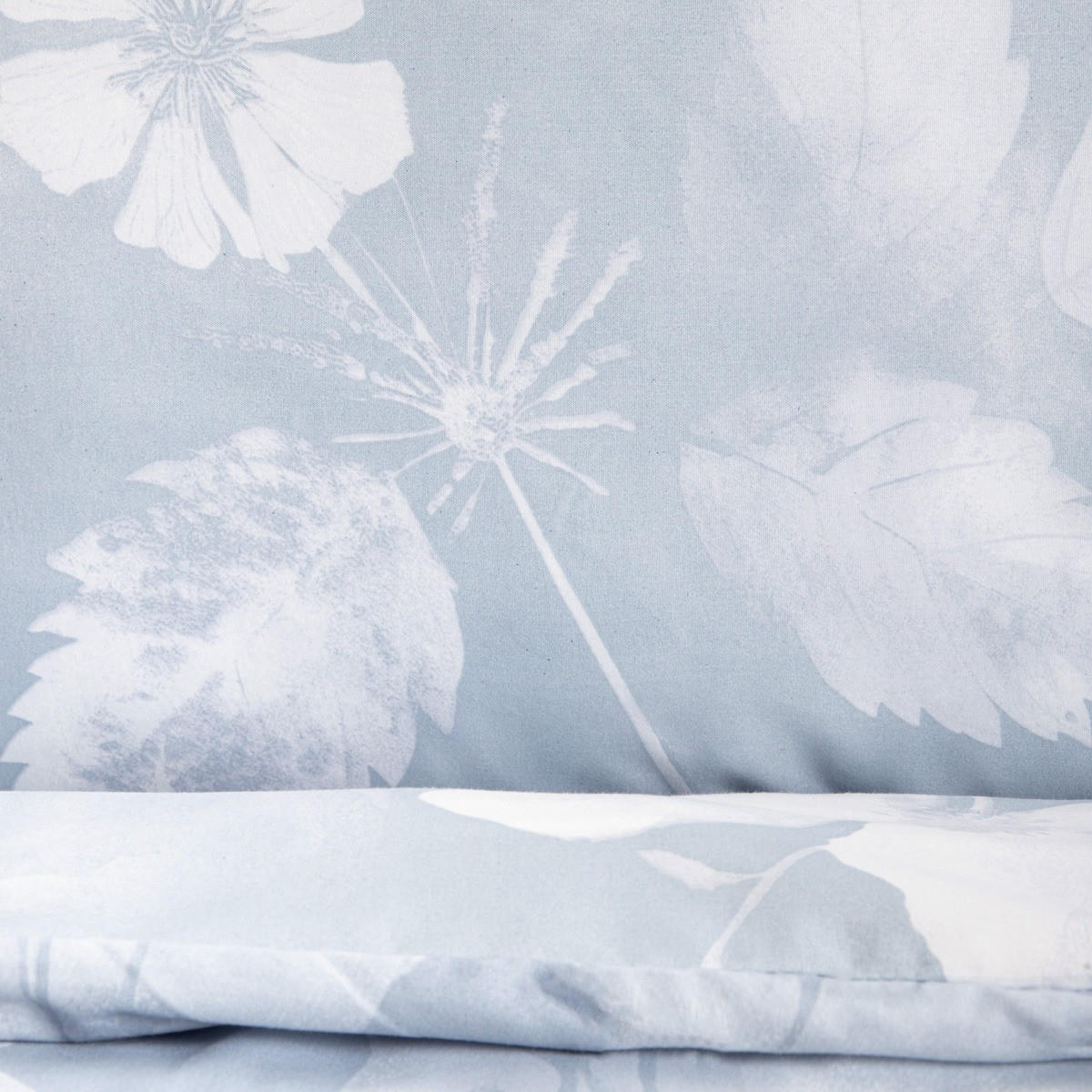 BETTWÄSCHE Blossom Mikrofaser blau 160/200 cm - Blau, Textil (160/200cm) - Homla