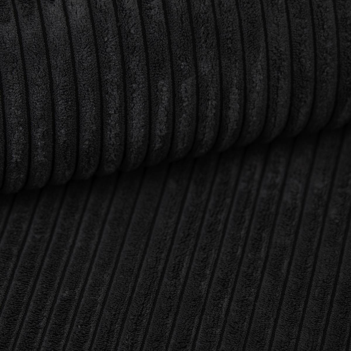 BETTSOFA MOSINE Schwarz Kordstoff mit Schlaffunktion - Anthrazit, Textil (281/87/98cm) - MASSENO
