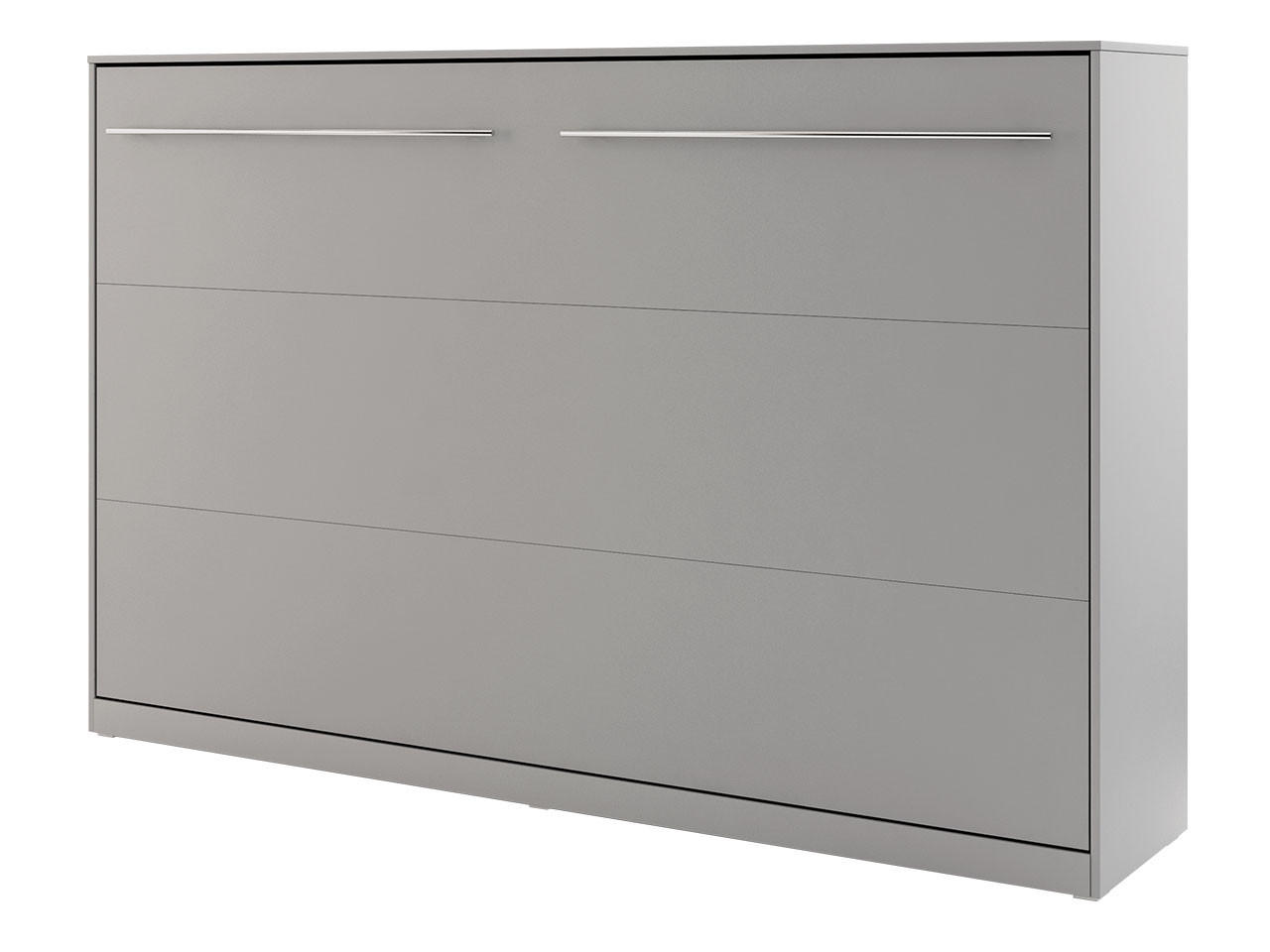 SCHRANKBETT Concept Pro II Horizontal - Grau, Holzwerkstoff (120/200cm) - MIRJAN24
