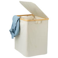 WÄSCHESAMMLER 60 Liter, beige - Beige, Textil (41/45.5/33cm) - bremermann