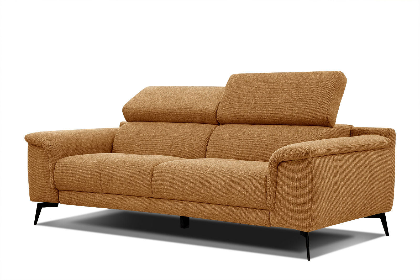 SOFA FIERO 3-Sitzer, orange - Orange, Holzwerkstoff/Textil (212/82/103cm) - Courtois Laville