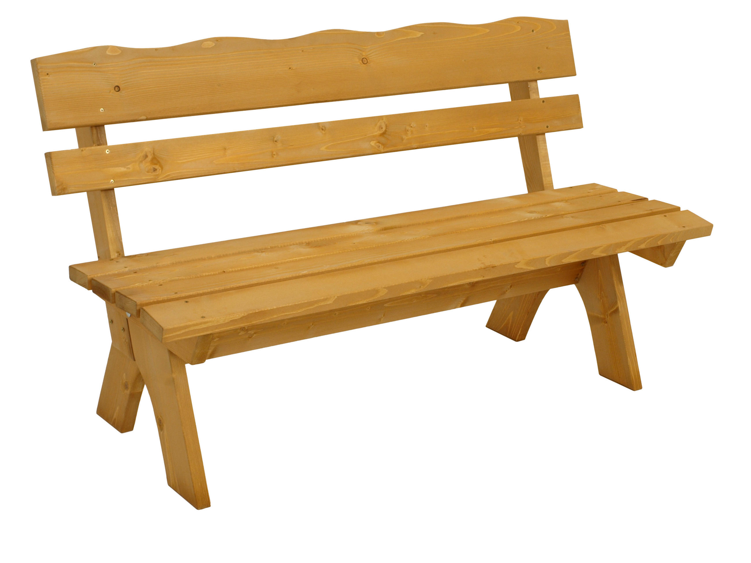 GARTENBANK Drieburg 3-Sitzer 150cm aus Kiefer massiv - Braun, Holz (150/82/60cm) - TPFGarden