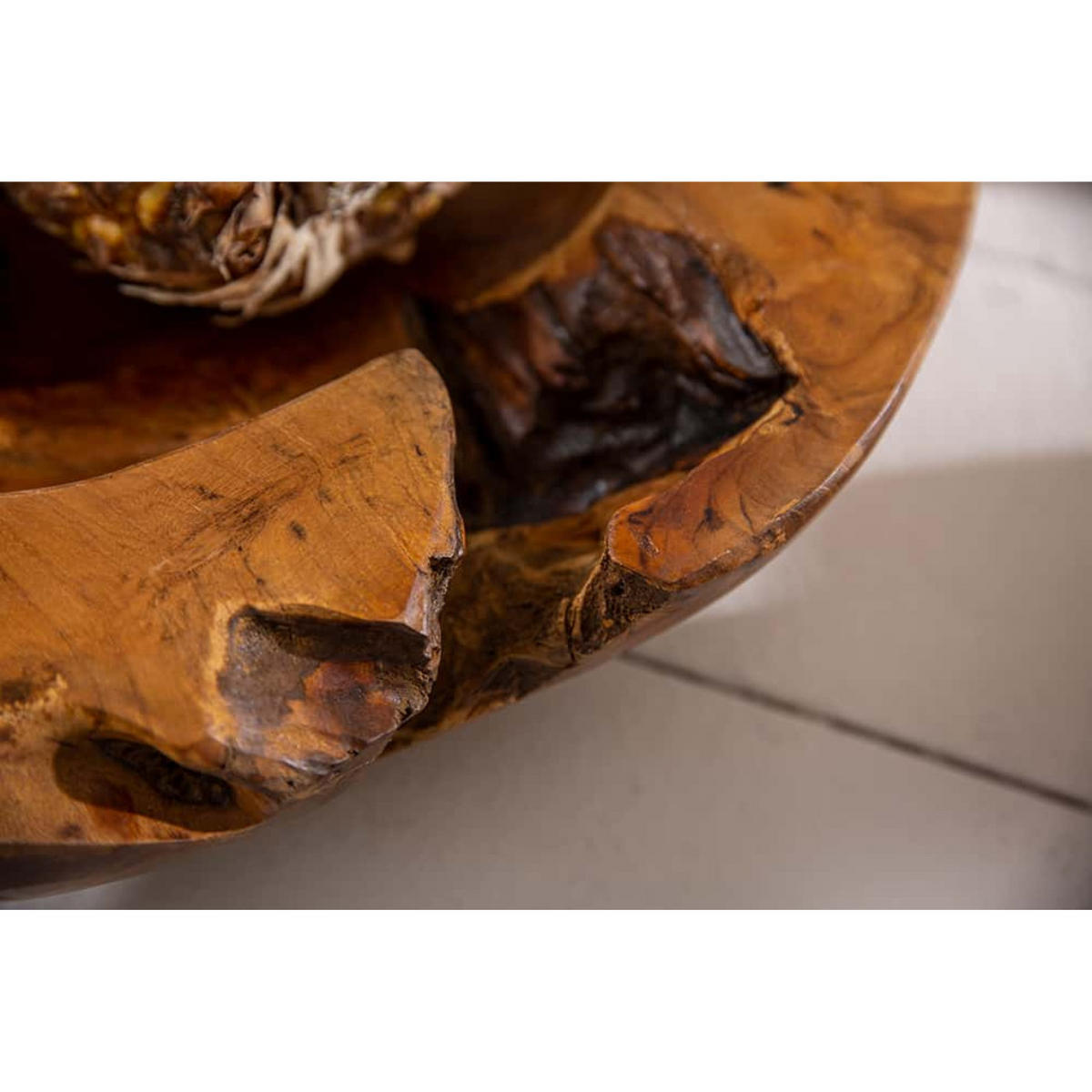 SCHALE NATURE ROOT Teakholz Wurzelholz Teakholzfarben 40 cm - Braun, Holz (40/12/40cm) - riess-ambiente