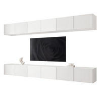 TV-LOWBOARD ANGEL IX mit LED-Beleuchtung, 300 cm Weiß matt - Weiß, Holzwerkstoff (300/36/40cm) - Idohome