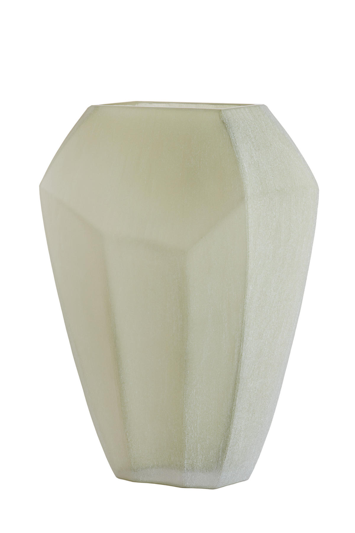 VAZE Vionna Grün 30/16/44.5 cm - Salbeigrün, Glas (44.5cm) - Light & Living