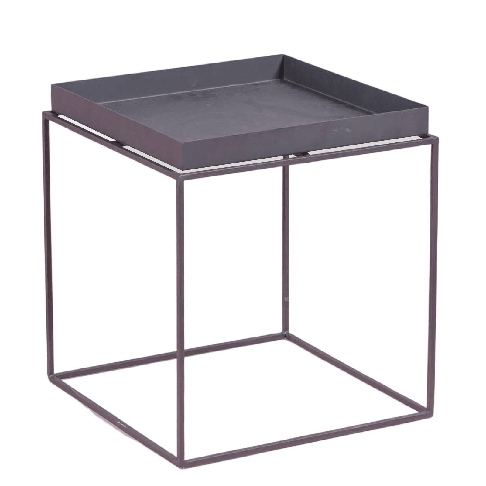 BEISTELLTISCH Quadratisch Schwarz 41/41/45 cm - Schwarz, Metall (41/41/45cm) - Nest Dream