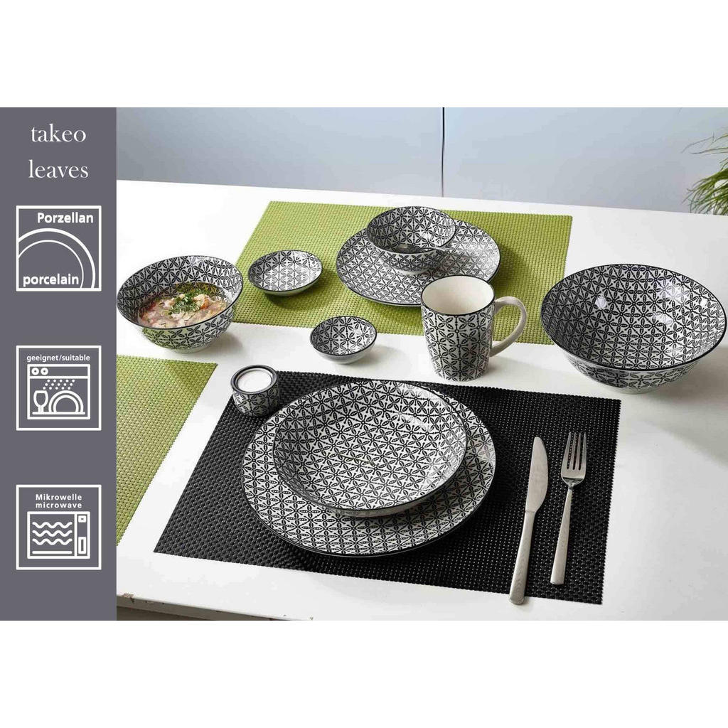 Thumbnail - Ritzenhoff Breker Teller-Set, Schwarz, Weiß, Keramik, 1x1x1 cm, Essen & Trinken, Geschirr, Geschirr-Sets, Teller-Sets
