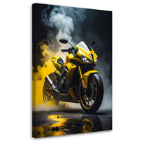 LEINWANDBILD Kraftfahrzeuge 40x60cm - Gelb, Textil (40/60cm) - Feeby