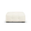 POUF Kendal aus Samt leichtes beige - Creme, Textil (104/45/72cm) - Micadoni
