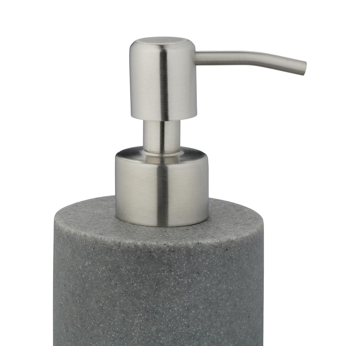 SEIFENSPENDER - Grau, Kunststoff/Metall (7/16.5/8cm) - Relaxdays