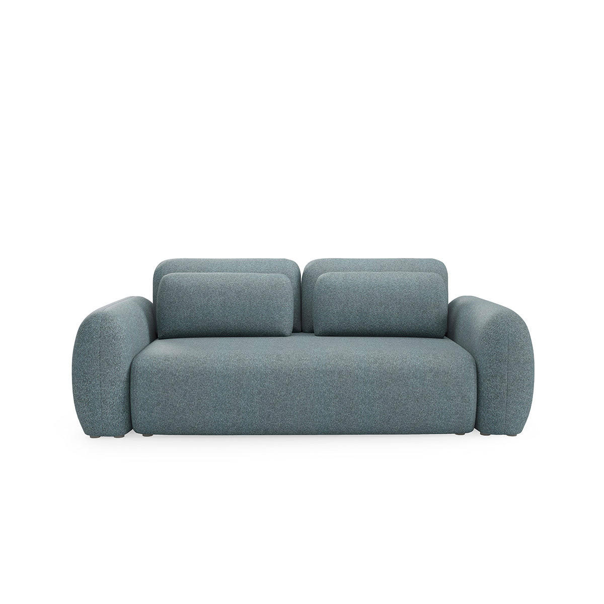 SOFA Carmela 3 Sitzplätze Blau - Blau, Holz (266/95/121cm) - Petits-meubles