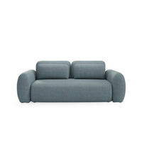 SOFA Carmela 3 Sitzplätze Blau - Blau, Holz (266/95/121cm) - Petits-meubles