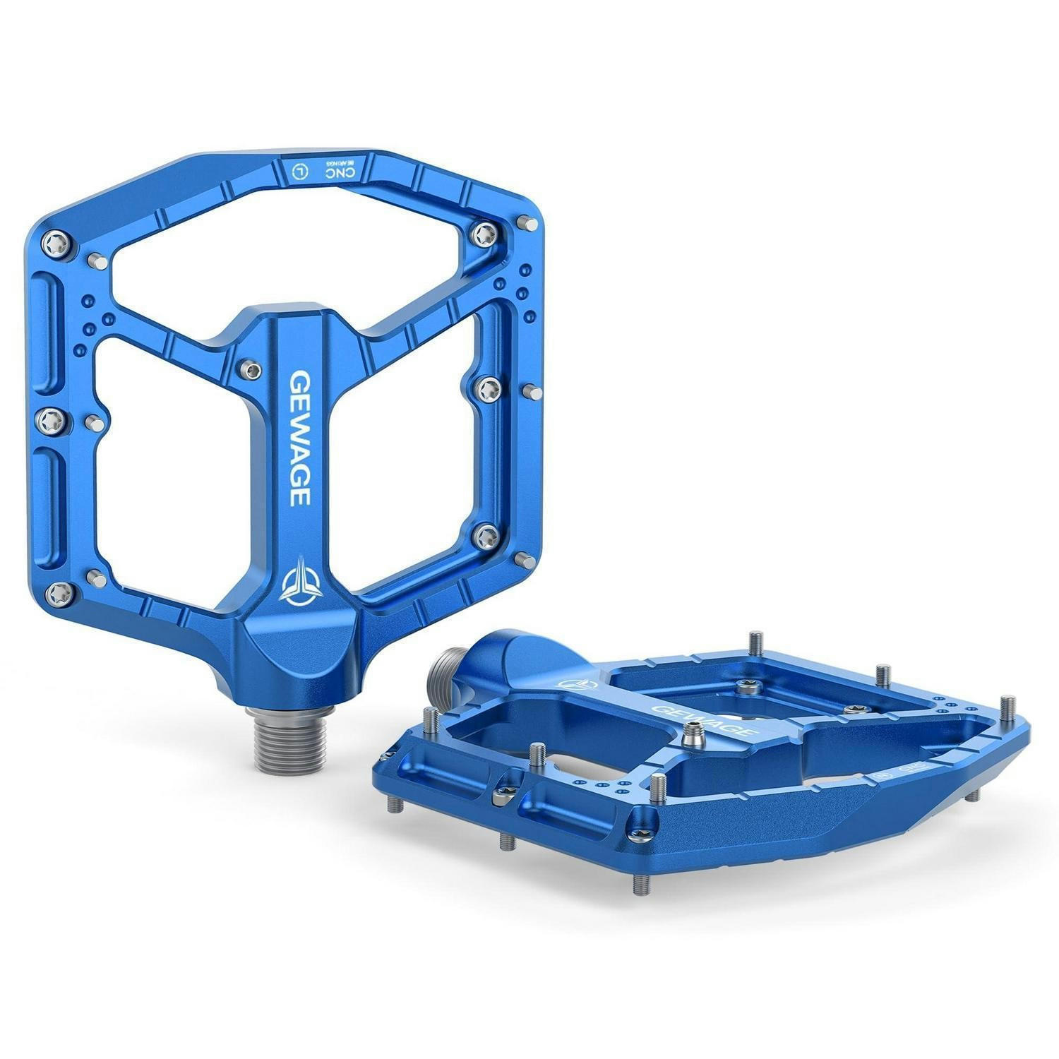 FAHRRADPEDALE CNC Aluminium blau - Blau, Metall (10.4/1.5/11cm)