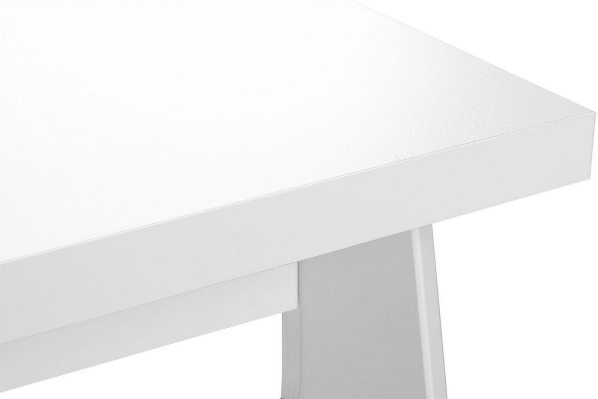 ESSTISCH RHENA ausziehbar bis 190cm, Weiß - Weiß, Holz (150/77/80cm) - KONSIMO®