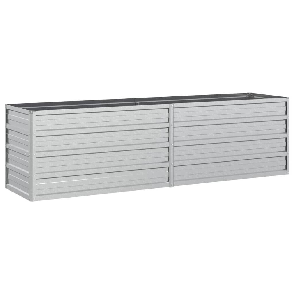 Deluke Hochbeet Silber 160x45x40 cm
