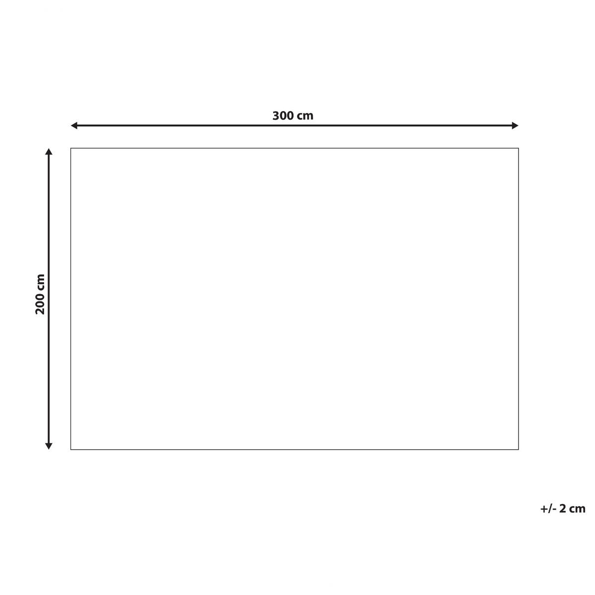 KURZFLOR-TEPPICH Beige 200/300 cm Basoren - Beige/Weiß, Naturmaterialen (200/300cm) - Beliani