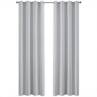 FERTIGVORHANG 2er Set 140 x 260 cm Samt - Weiß, Textil (140/260cm) - Kaket