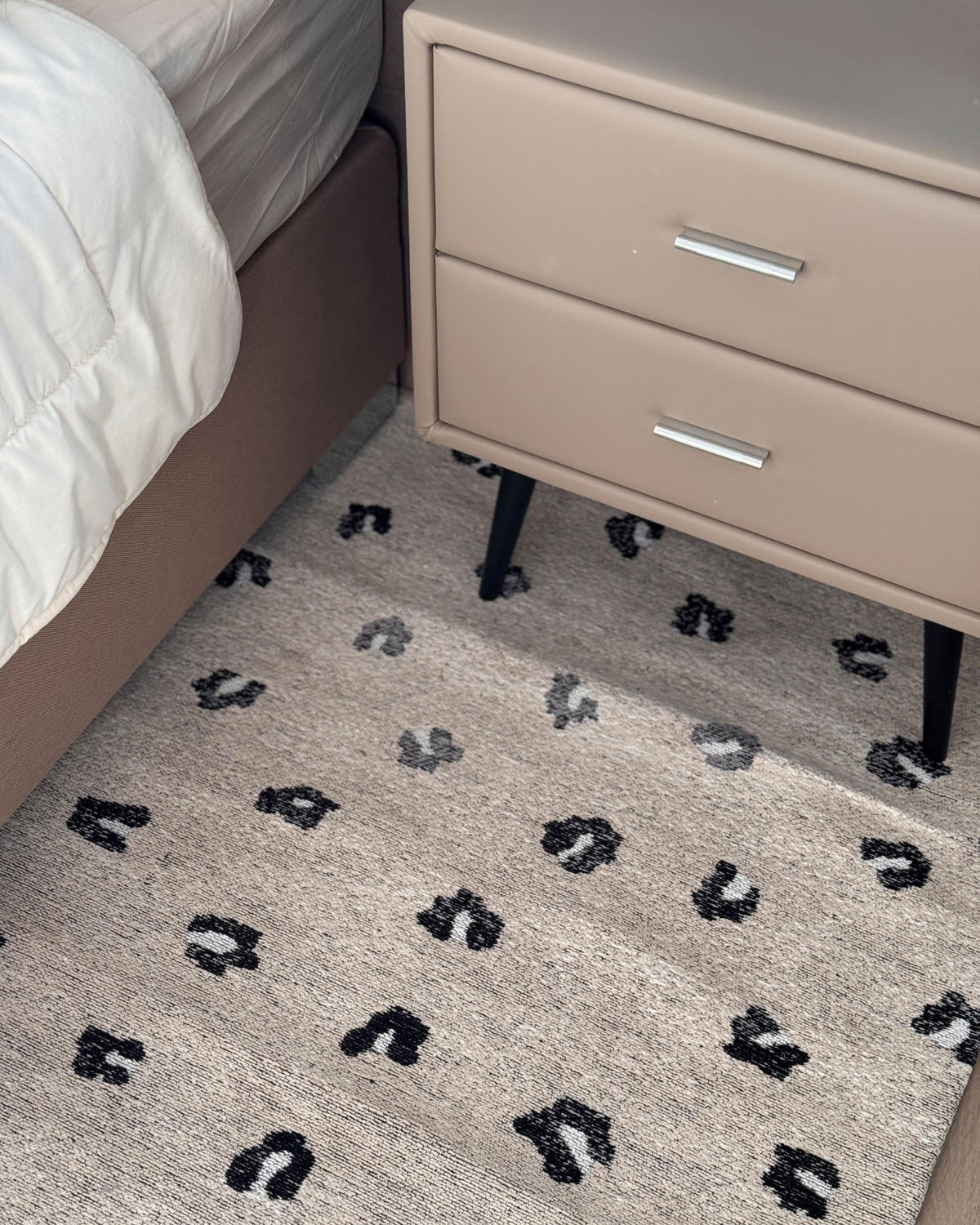 KURZFLOR-TEPPICH Afis 230/160 cm - Beige, Textil (160/230cm) - Beliani