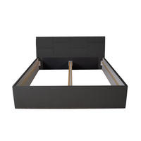 POLSTERBETT Damas Anthrazit 200 x 200 x 32 cm Mit hochwertiger Matratze H2 (bis 100 kg) und Lattenrost - Anthrazit, Holz (200/200cm) - Halmon Schlafkomfort Betten 